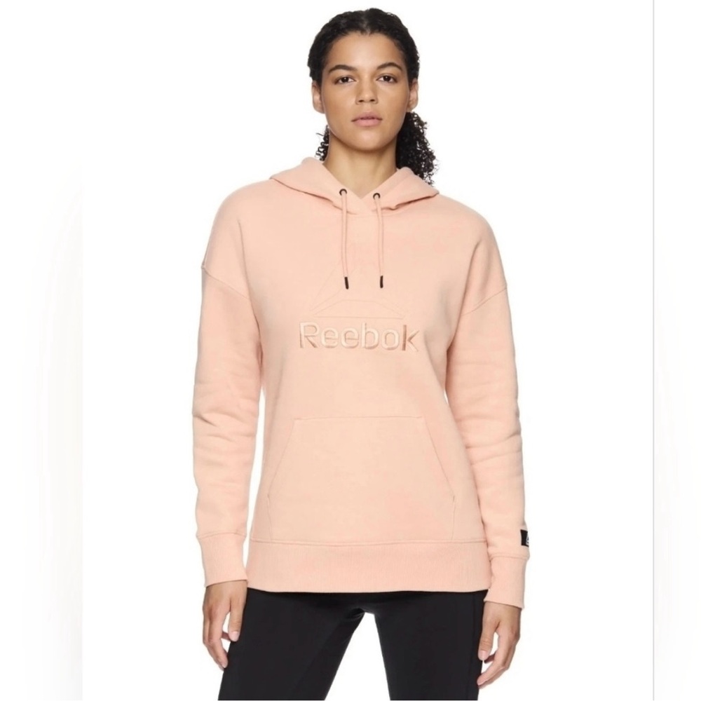 Women's Reebok‎ Hoodie with Pocket Dusty Coral Size L